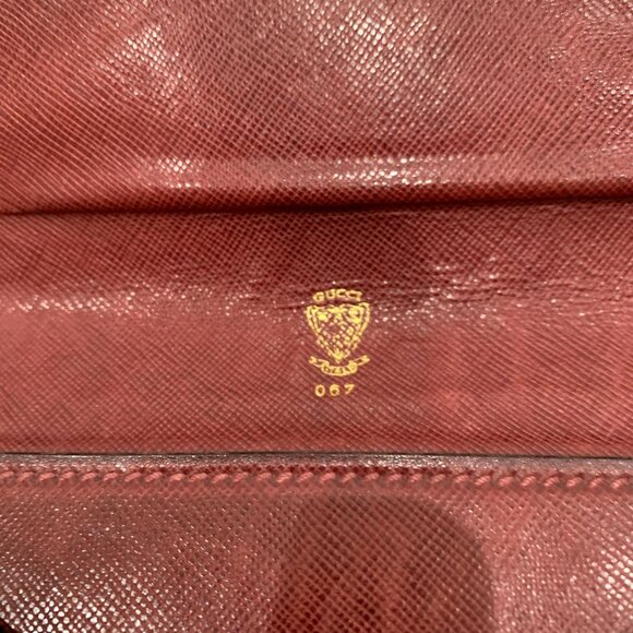 Gucci Brown Leather Clutch Bag Sku#84262 (gently used) - Picture 7 of 12